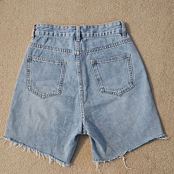 Boutique Boyfriend Style High Waisted Denim Short Jeans S - Picture 6 of 6